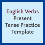 ALNS' English Verbs - Present Tense Practice Template